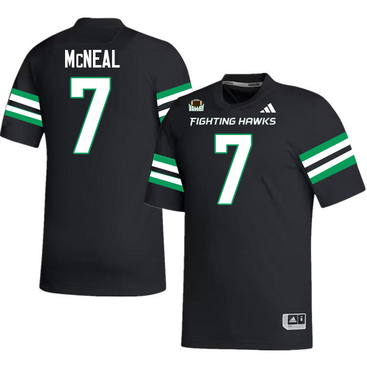 North Dakota Fighting Hawks #7 Malachi McNeal College Football Jerseys,Uniforms-Black